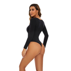 Long Sleeve Thong Bodysuit