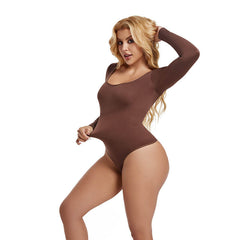 Long Sleeve Thong Bodysuit