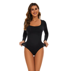 Long Sleeve Thong Bodysuit