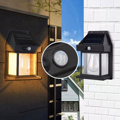 Solar LED Courtyard Lamp with Motion Sensors