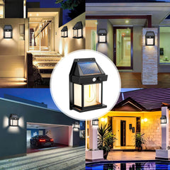 Solar LED Courtyard Lamp with Motion Sensors