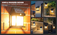 Solar LED Courtyard Lamp with Motion Sensors