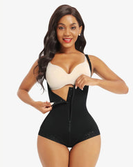 Lace Zipper Open Bust Shapewear