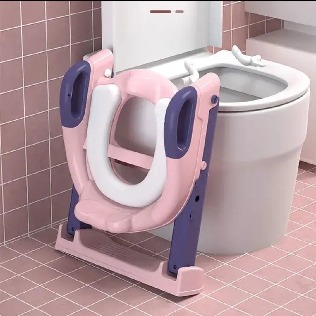 DreamMotto™ Toddlers Potty Training Toilet Seat Step Stool Ladder Adjustable Height for Kids.... Child Toilet Seat