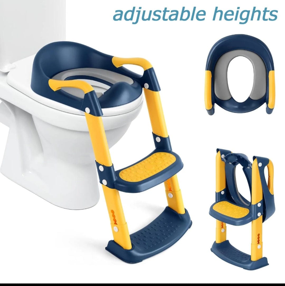 DreamMotto™ Toddlers Potty Training Toilet Seat Step Stool Ladder Adjustable Height for Kids.... Child Toilet Seat