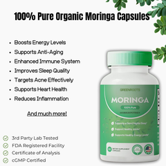 🔥100% Pure Moringa Capsules (60 capsules per bottle)